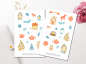 Preview: Weihnachten Sticker Set